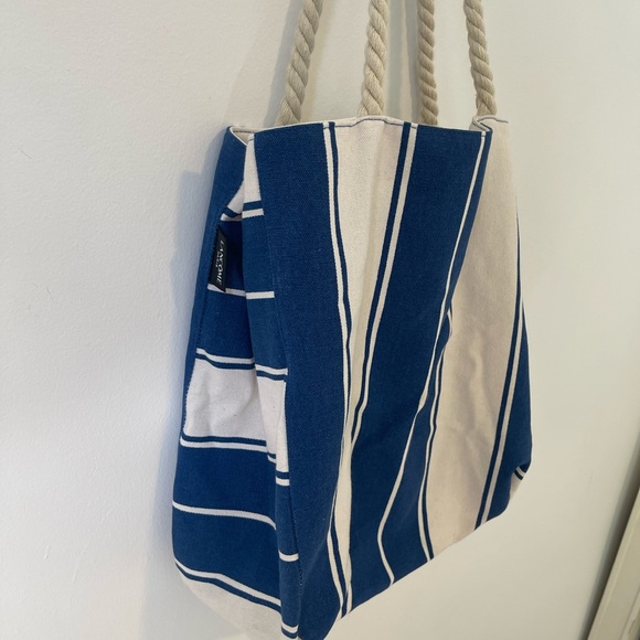 Lancôme Cream and Blue Tote Bag - Picture 5 of 5
